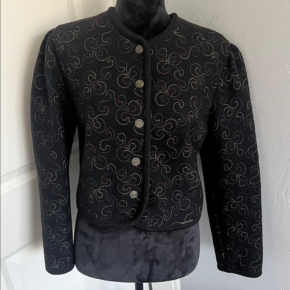 Vintage Geiger Austria Tyrolean Wool Jacket, EU 38 (M, 8)